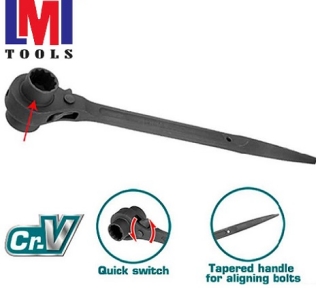 Cờ lê đuôi chuột tuýp đôi 19x21mm Total THTRSW19211