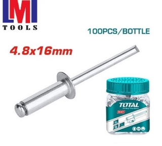 Đinh rive rút nhôm/inox 4.8x16mm Total WJRT4801611 Đinh rive rút nhôm/inox 4.8x16mm Total WJRT4801611