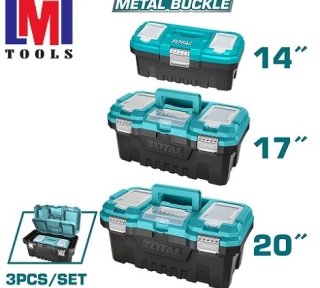 Bộ 3 hộp nhựa đựng công cụ khoá kim loại Total TPBXK0032
