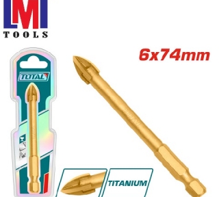 Mũi khoan gạch và kính 6x74mm Total TACG210612 Mũi khoan gạch và kính 6x74mm Total TACG210612
