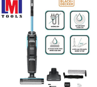 Máy hút bụi lau sàn thông minh không dây Black+Decker USA BXUVXA02 - 5 chức năng.