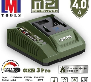 Sạc pin  21V, 4.0A Dekton  M21-S40PRO