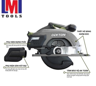 Máy cưa hợp kim dùng pin 21V Dekton M21-CHK185XPROMAX