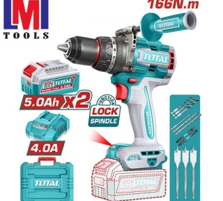 Máy khoan búa không chổi than dùng pin 20V Total TIDLI201668