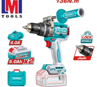 Máy khoan búa không chổi than dùng pin 20V Total TIDLI201368