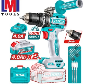 Máy khoan búa không chổi than dùng pin 20V Total TIDLI209686