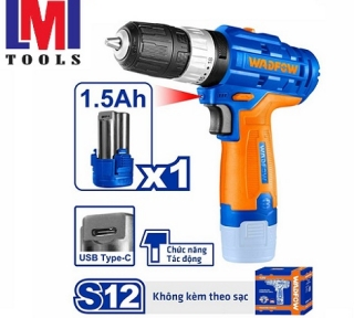 Máy khoan búa dùng pin 12V Wadfow WCDS540 (không kèm dây & đầu sạc)