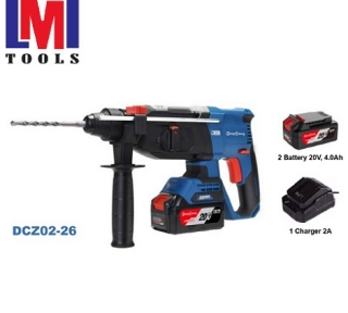 Máy khoan búa dùng pin DongCheng DCZC02-26 ( 02 pin 4Ah và 01 sạc )