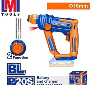 Máy khoan đục bê tông dùng pin 20V- 16mm  Wadfow WLM1516 (không kèm pin sạc)