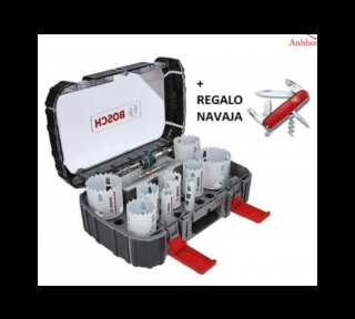 Bộ 14 lưỡi khoét lỗ kèm dao Thụy Sĩ - MỚI 061599760L