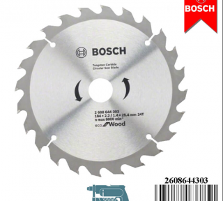 Lưỡi cưa gỗ 184x25.4mm T24 - MỚI 2608644303