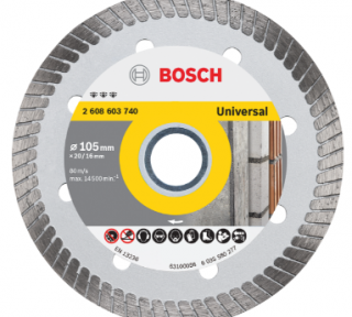 Đĩa cắt kim cương Turbo 105 x 20/16mm đa năng (Best for Universal) - MỚI 2608603740