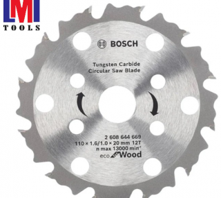 Lưỡi cưa gỗ CoolTeq 110x1.6/1.0x20mm T12 - MỚI 2608644669