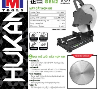 MÁY CẮT HỢP KIM TUA CHẬM 2900W (GEN2) HUKAN HK-G2- CHK2900W