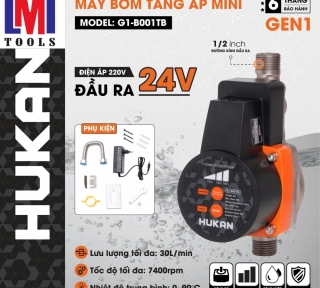 MÁY BƠM TĂNG ÁP MINI (GEN1) HUKAN G1-B001TB