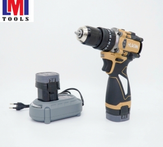 MÁY KHOAN PIN 10MM (CÓ KHÓA TRỤC) GEN 2 HUKAN H16-G2C-Q2 Màu cafe