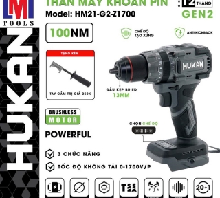 THÂN MÁY KHOAN PIN 13MM HUKAN BODY HM21-G2-Z1700