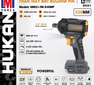 THÂN MÁY SIẾT BULONG PIN HUKAN BODY HM21-IW-X4IMP