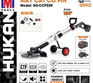 MÁY CẮT CỎ (GEN 2) HUKAN G2-CCP229