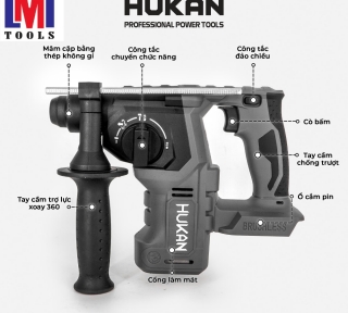 THÂN MÁY KHOAN BÊ TÔNG PIN (HỘP GIẤY) HUKAN BODY HM21- RH2706PLUS