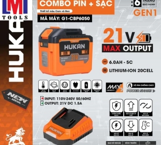 COMBO PIN 20Cells 6.0 + SẠC 1.5AH (GEN 1) HUKAN G1-CBP6050