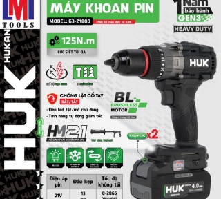 MÁY KHOAN 3 CHỨC NĂNG 13MM (GEN3) HUKAN G3- Z1800