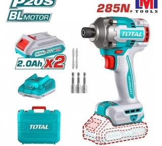 Máy siết vít không chổi than dùng pin Lithium 20V Total TIRLI2028