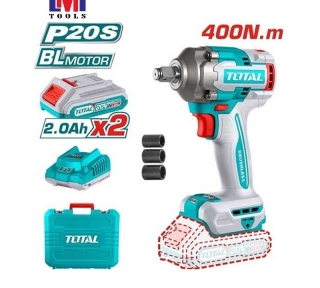 Máy siết bu lông không chổi than dùng pin LithiumIon 20V Total TIWLI2040