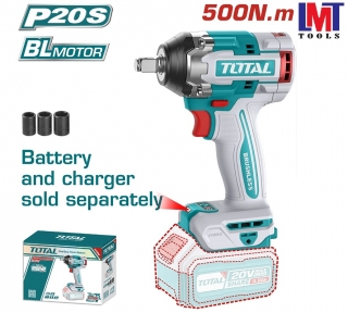 Máy siết bu lông không chổi than dùng pin 20V (không kèm pin sạc) Total TIWLI20501