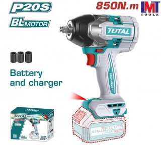 Máy siết bu lông không chổi than dùng pin 20V Total TIWLI20851  (không kèm pin sạc) 