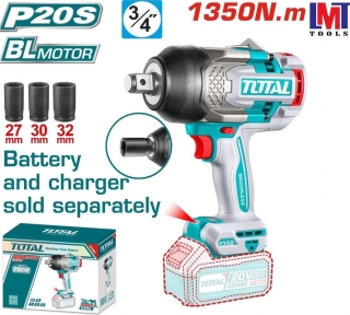 Máy siết bu lông không chổi than dùng pin 20V Total TIWLI201351 (không kèm pin & sạc)