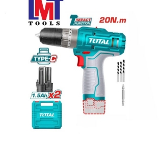 Máy khoan pin Lithium-ion 12V Total TIDLI12202 (không kèm sạc)