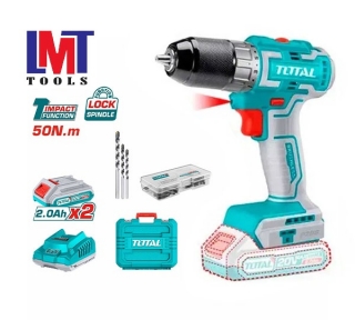 Máy khoan không chổi than dùng pin 20V Total TDLI20508