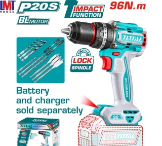 Máy khoan búa không chổi than dùng pin 20V Total TIDLI209681 (không kèm pin & sạc) 