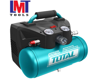 Máy nén khí 6L dùng pin 40V Total TACLI2003 (Chưa Pin & Sạc) Máy nén khí 6L dùng pin 40V Total TACLI2003 (Chưa Pin & Sạc)