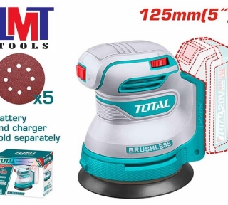 Máy chà nhám tròn không chổi than dùng pin 20V Total TROSLI2002 (không kèm pin & sạc)  Máy chà nhám tròn không chổi than dùng pin 20V Total TROSLI2002 (không kèm pin & sạc)