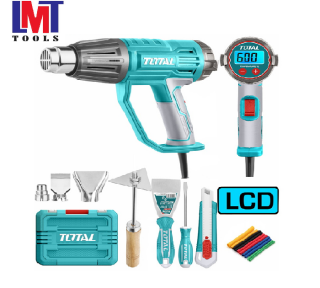 Máy thổi hơi nóng điều chỉnh nhiệt LCD Total TB200561 2000W Máy thổi hơi nóng điều chỉnh nhiệt LCD Total TB200561 2000W