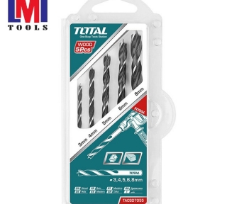Bộ mũi khoan gỗ 5 chi tiết Total TACSD7055