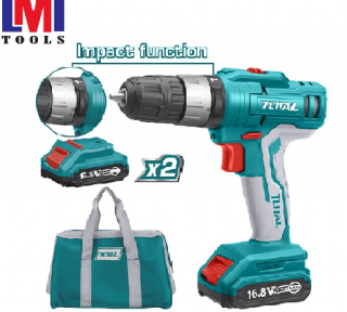 Máy khoan búa dùng pin Lithium 16.8V Total TIDLI1612 Máy khoan búa dùng pin Lithium 16.8V Total TIDLI1612