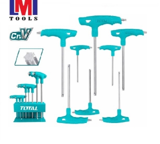 Bộ chìa lục giác bông chữ T 8 chi tiết Total THHW80836 T10-T50