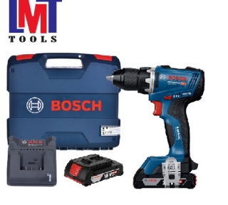 Máy khoan vặn vít dùng pin 18V Bosch GSR 18V-65 (2 Pin 2.0Ah & Sạc)