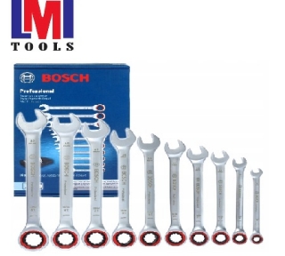 Bộ cờ lê vòng miệng tự động 10 món Bosch 1600A02AU0