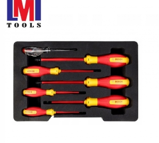 Bộ tua vít cách điện VDE 7 món đầu bông TX Bosch 1600A02NF8