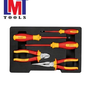 Bộ kìm và tuốc nơ vít cách điện 1000V Bosch 1600A02NG2