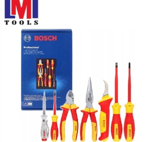 Bộ dụng cụ cách điện 1000V 7 món Bosch 1600A02NG3