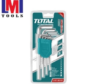 Bộ lục giác đầu bằng 9 chi tiết hệ mét Total THT106191 1.5-10mm Bộ lục giác đầu bằng 9 chi tiết hệ mét Total THT106191 1.5-10mm