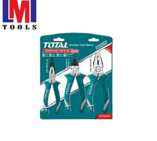 Bộ 3 kềm răng, cắt và nhọn Total THT2K0301