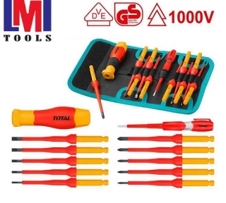 Bộ vít cách điện 12 món Total THKISD1201 Bộ vít cách điện 12 món Total THKISD1201