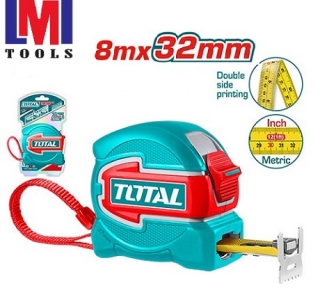 Thước kéo thép nền vàng 8mx32mm TMT80832