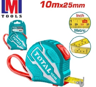 Thước kéo thep nền vàng 10mx25mm Total TMT1262101